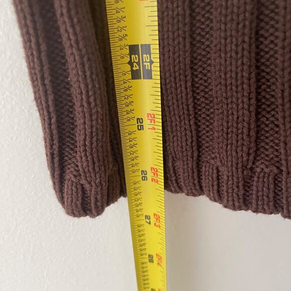 Crystal Kobe Y2K Brown Cable Knit Sweater Top Forest Fairy Cottagecore Boho - Picture 8 of 8